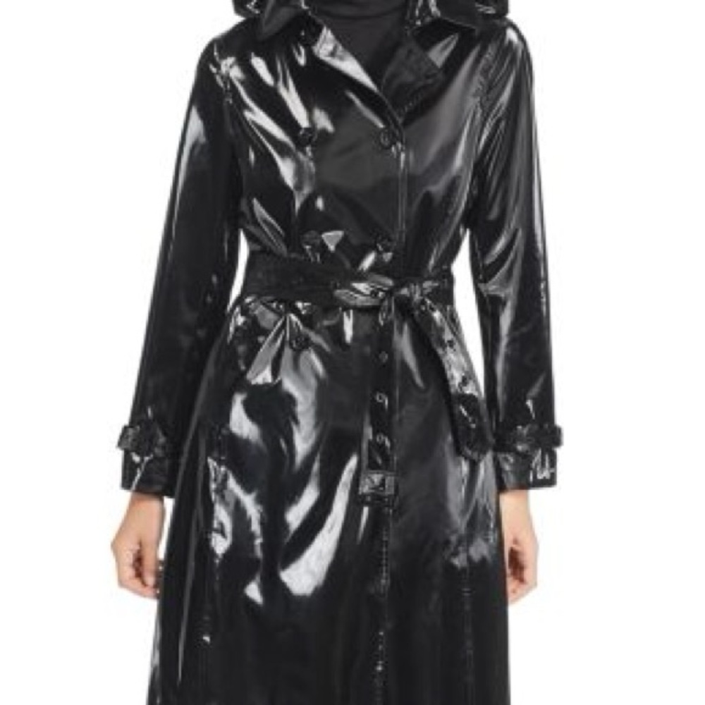 Jane Post Women's Black Trench Coat